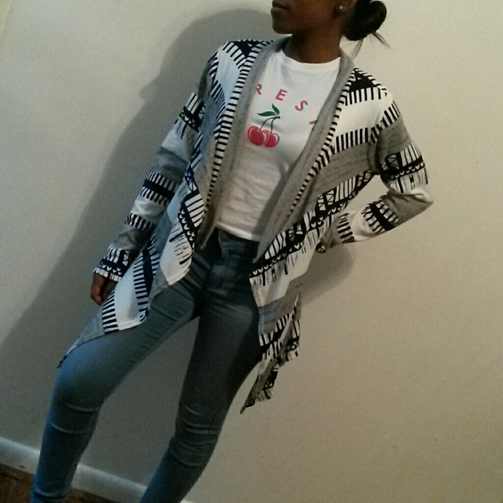Geometric Cardigan